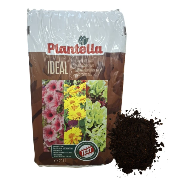 Plantella Ideal Univerzálny Substrát 70l – Prémiová zemina pre kvety a zeleninu Plantella Ideal Univerzálny Substrát 70l – Prémiová zemina pre kvety a zeleninu