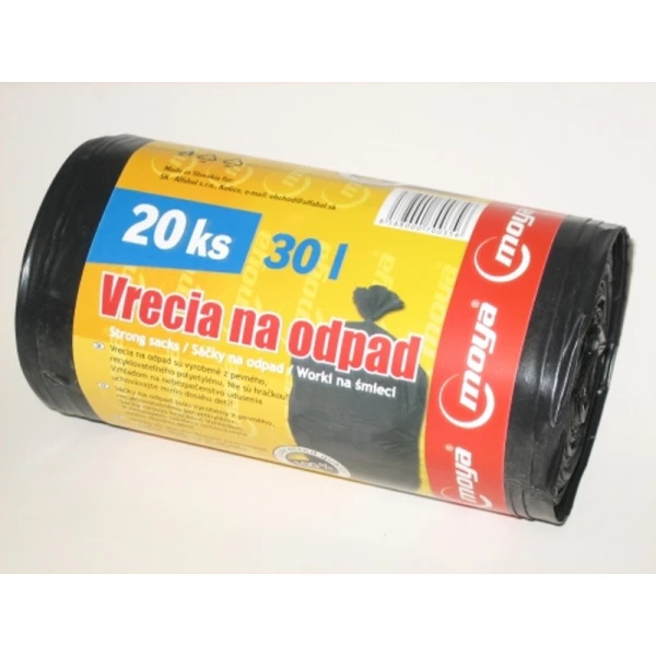 Vrecia na odpad 30L, 20ks cierne Vrecia na odpad 30L, 20ks cierne
