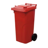 Kuka nádoba 240L plast na kolieskach červená 