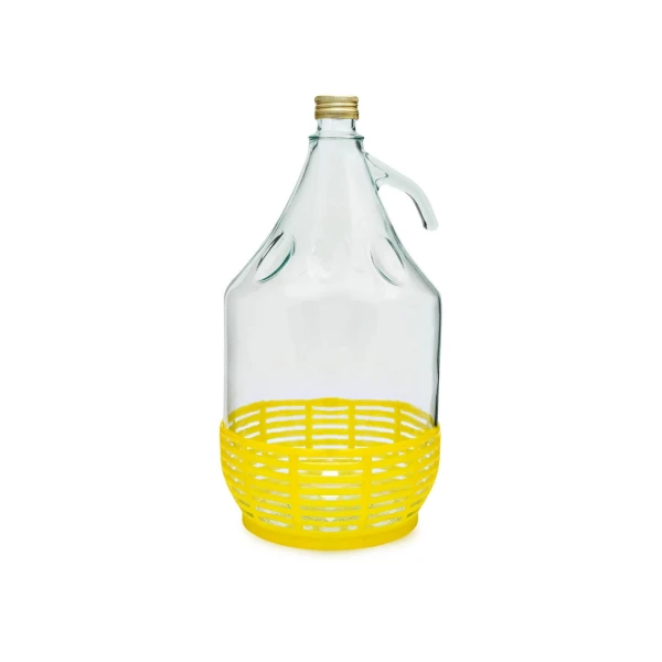 Demižón 5L v koši s vrchnákom Demižón 5L v koši s vrchnákom