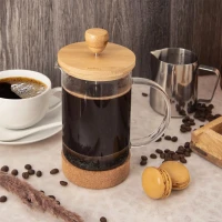 Konvica 1L kafetier sklo/nerez/bambus Konvica 1L kafetier sklo/nerez/bambus