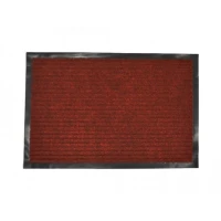 Rohož 60x40 guma textil bordová pruhovaná